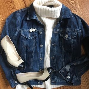 Snug-fit, Slim Cashmere Cable Knit Turtleneck